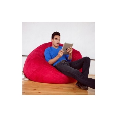 TiaHome malá guľa červená semišová