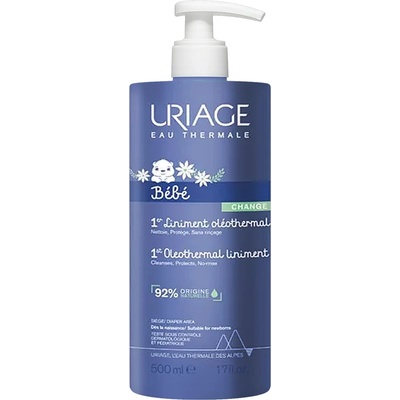 Uriage Bébé 1st Oleothermal Liniment jemný čistiaci krém pre deti na oblasť plienok 500 ml