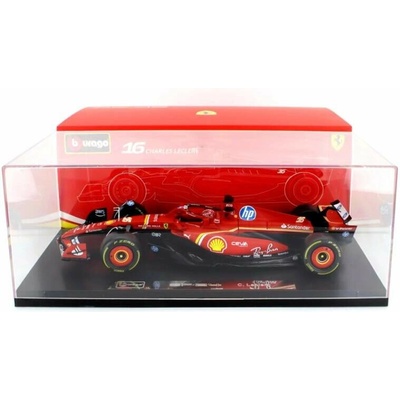 Model BBurago Ferrari SF-24 Charles Leclerc Deluxe edice 1:18
