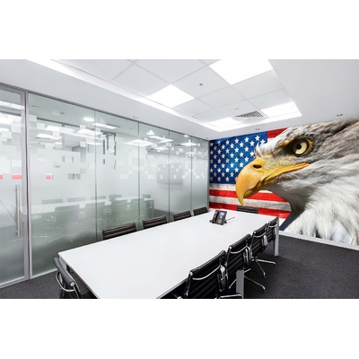 DIMEX ART Самозалепваща се флизелинова фототапета карта на орела и сащ 375 x 250 см