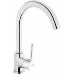 INVENA Едноръкохватков кухненски смесител Invena Solo Sink, гланциран хром (BZ-96-L01-S)