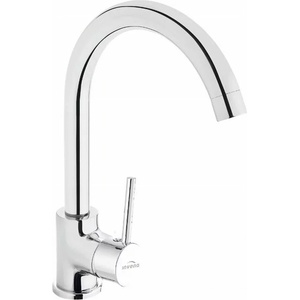 INVENA Едноръкохватков кухненски смесител Invena Solo Sink, гланциран хром (BZ-96-L01-S)