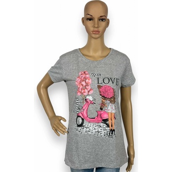 Namso Dámské trička WITH LOVE Růžová