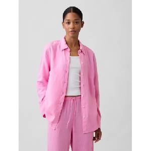 GAP Ленена риза Easy Shirt GAP GAP | Rozov | ЖЕНИ | M