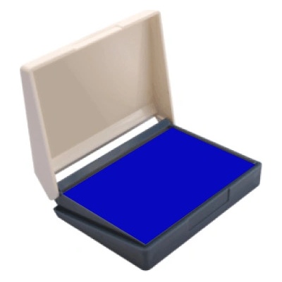 Shiny Poduška pre drevené pečiatky modrá 6,5 x 4,5 cm