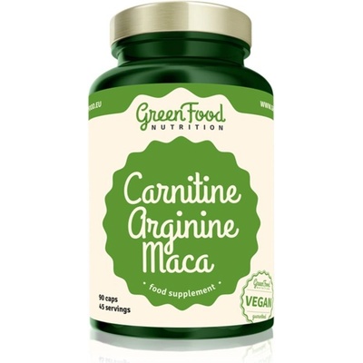 GreenFood Nutrition Carnitine Arginine Maca podpora športového výkonu 116 g