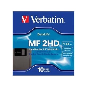 Verbatim 1,44MB MF2-HD DL, papírová krabička, 10ks (BR062112)
