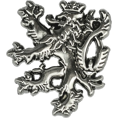 Odznak Český lev - strieborný-sivý