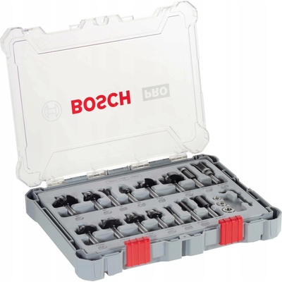 Bosch Smíšená sada tvarových fréz s vřetenem 8 mm, 15 ks, smíšené 2607017472 – Hledejceny.cz