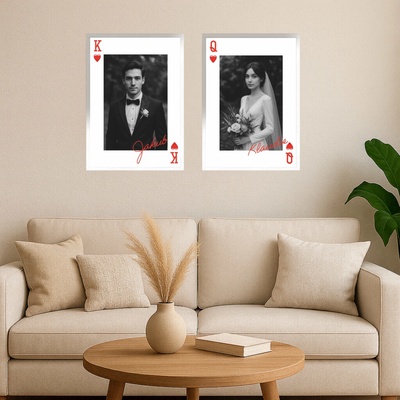 Set plakátů KRÁLOVNA A KRÁL Rozměr plakátu: A4 (21 x 29,7 cm), Rámeček: Bez rámečku