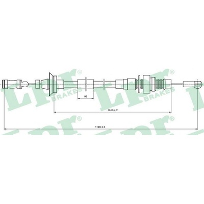 Plynové lanko LPR C0005A