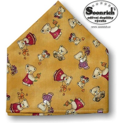 Soonrich dětský šátek medvídci bsd351