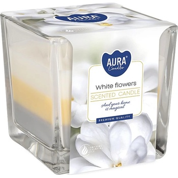 Image 1 of BISPOL Ароматна свещ Bispol Aura - White Flowers, 170 g (snk80-179)