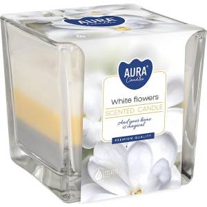 BISPOL Ароматна свещ Bispol Aura - White Flowers, 170 g (snk80-179)
