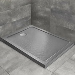 Radaway Правоъгълно душ корито Radaway Doros F Stone 160x90 см, антрацит, акрил (SDRF1690-01-64S)