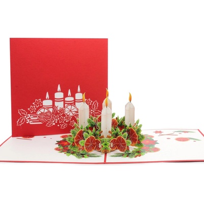 Kiriori Поздравителна картичка "Коледен венец