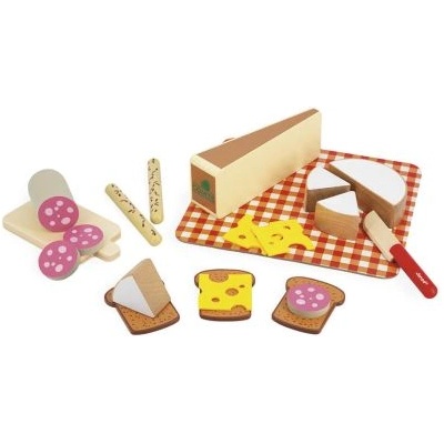 Janod - Дървен игрален комплект - Френски деликатеси (J06597)