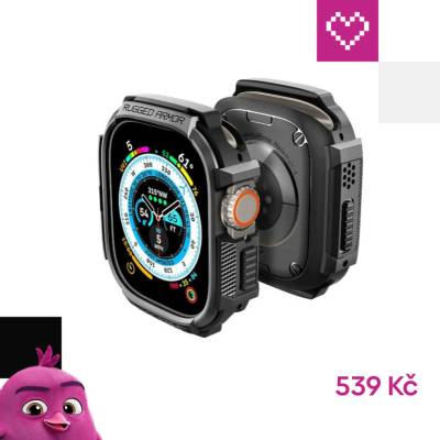 Spigen Rugged Armor Black Apple Watch Ultra 49mm ACS05456 – Zboží Živě