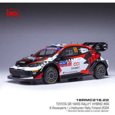 IXO Toyota GR Yaris Rally1 Rally Finland 2024 69 Rovanperä Halttunen 1:18