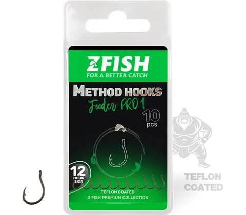 ZFISH Háčky Method Feeder PRO 1 Vel.12