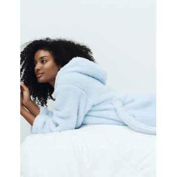 Marks & Spencer Халат с качулка Marks & Spencer син Marks & Spencer | Sin | ЖЕНИ | S