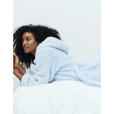 Marks & Spencer Халат с качулка Marks & Spencer син Marks & Spencer | Sin | ЖЕНИ | S