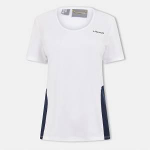 HEAD Тениска HEAD Women's Club Tech Short Sleeve Performance T-Shirt - White - sportihobi - 19,54 лв