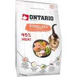 ONTARIO Cat Sterilised Salmon 0, 4kg храна за котки (213-10773)