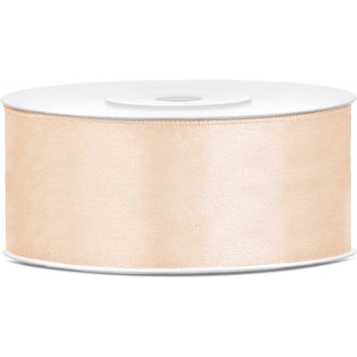Stuha saténová KRÉMOVÁ, 25 mm x 25 m – Zboží Mobilmania