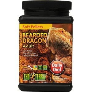 Hagen SOFT PELLETS - BEARDED DRAGON - Adult - храна за пораснали агами, меки гранули - 540 g - ГЕРМАНИЯ - PT3218