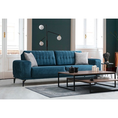 LAVO Диван тройка EYMIR - функция сън - син (EYMIR/sofa/lavo)