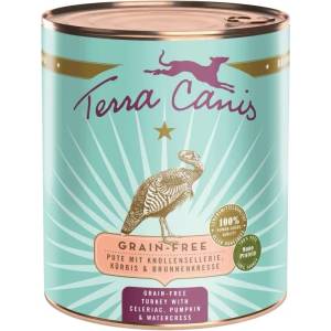 Terra Canis Без зърнени храни Пуйка с целина, тиква и кресон 800 г