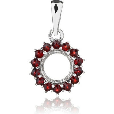 Český Granát Jan Kos jewellery Stříbrný přívěsek 32107839