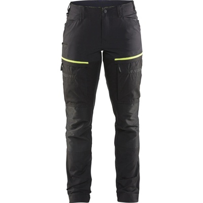 Blåkläder AB 7166 Ladies Service Trousers with Stretch Cerná/žltá