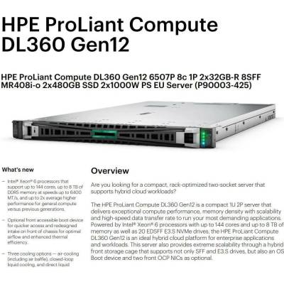 HPE PL DL360g12 6507P - P90003-425