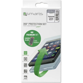4smarts Калъф 360° за SAMSUNG Note 8, 4SMARTS Premium Set Case, Прозрачен (4S493176)