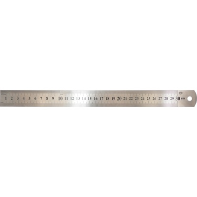 TOPTRADE Měřítko neohebné 300/25mm ocel 500130