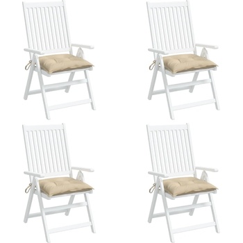 Image 1 of vidaXL Възглавници за палети 4 бр бежови 50x50x7 см Оксфорд плат (361517)