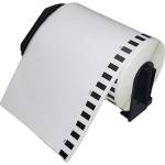 Makki Съвместими етикети, Makki за Brother DK-22246, White Continuous Length Paper Tape 103mm x 30.48m, Black on White - MK-DK-22246 (MK-DK-22246)