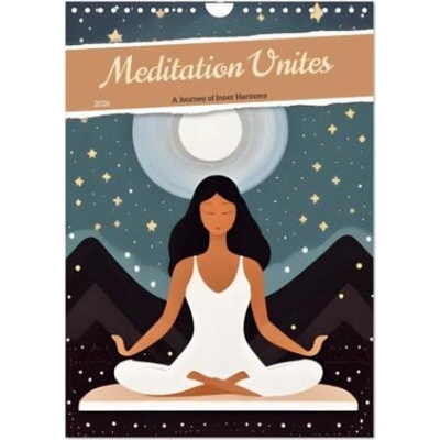 Calvendo Meditation Unites (Wall Calendar 2026 DIN A4 portrait), CALVENDO 12 Month Wall Calendar | Calvendo, Christine aka stine1