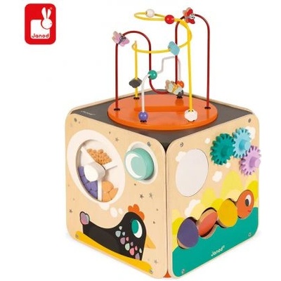 Janod - Дидактически дървен активен куб (J08256)