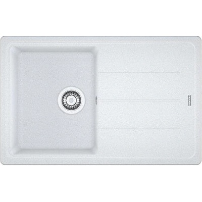 Franke Гранитна мивка Maris Boston, 780×500, реверсивен отцедник, цвят бял (114.0275.955)