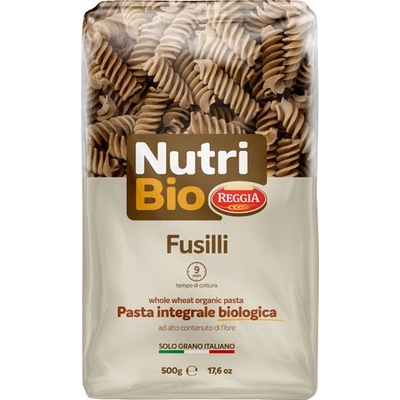 Reggia Vřetena Fusilli celozrnné Nutri Bio 0,5 kg