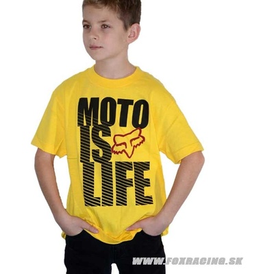Fox tričko Yth Moto Is Life ss tee