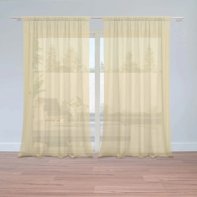 Sablio Záclony Žltá vegas: 2ks 150x250cm