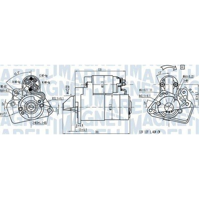 Startér MAGNETI MARELLI 063721332010