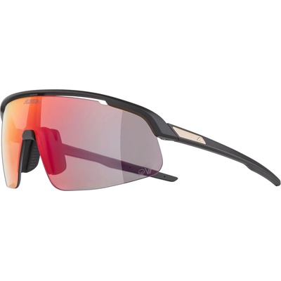 Alpina Слънчеви очила Alpina Turbo Pro S QV Mirror Photochromic S1-3 Cycling glasses - Black Matt / QV Rainbow Mirror - размер One Size (205-5222-0111)