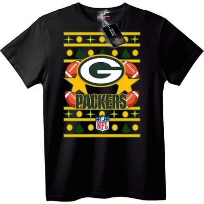 NOONEBRAND Тениска Green Bay Packers NFL - 3XL, Black