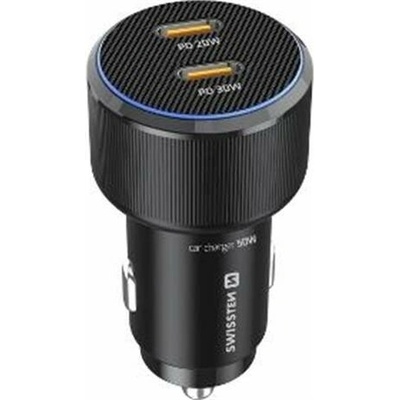 Swissten 20111909 2x USB-C PD 50W + USB-C 1m černý