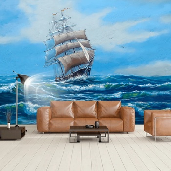 Image 1 of Art gift Фототапет Кораб в морето